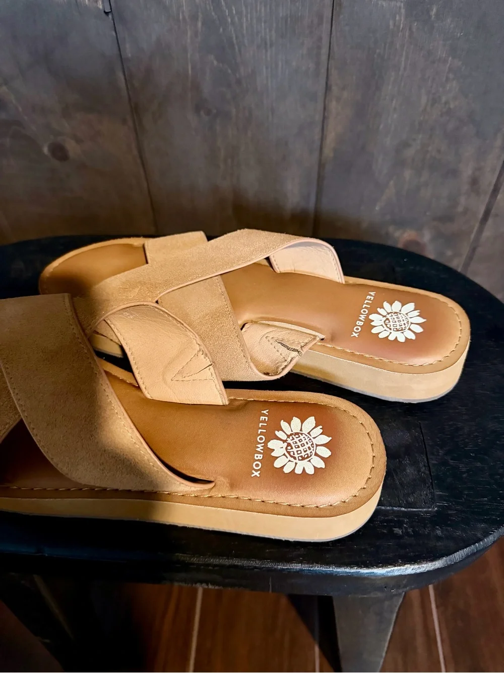 Yellow Box Jordy Taupe Sandal - 8.5 - Picture 3 of 6